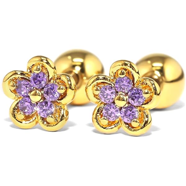 Amazon | 【TAKE-UP】[ セカンドピアス] K18フラワーピアス | ピアス 通販